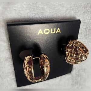 AQUA, HEART SHAPE EARRINGS